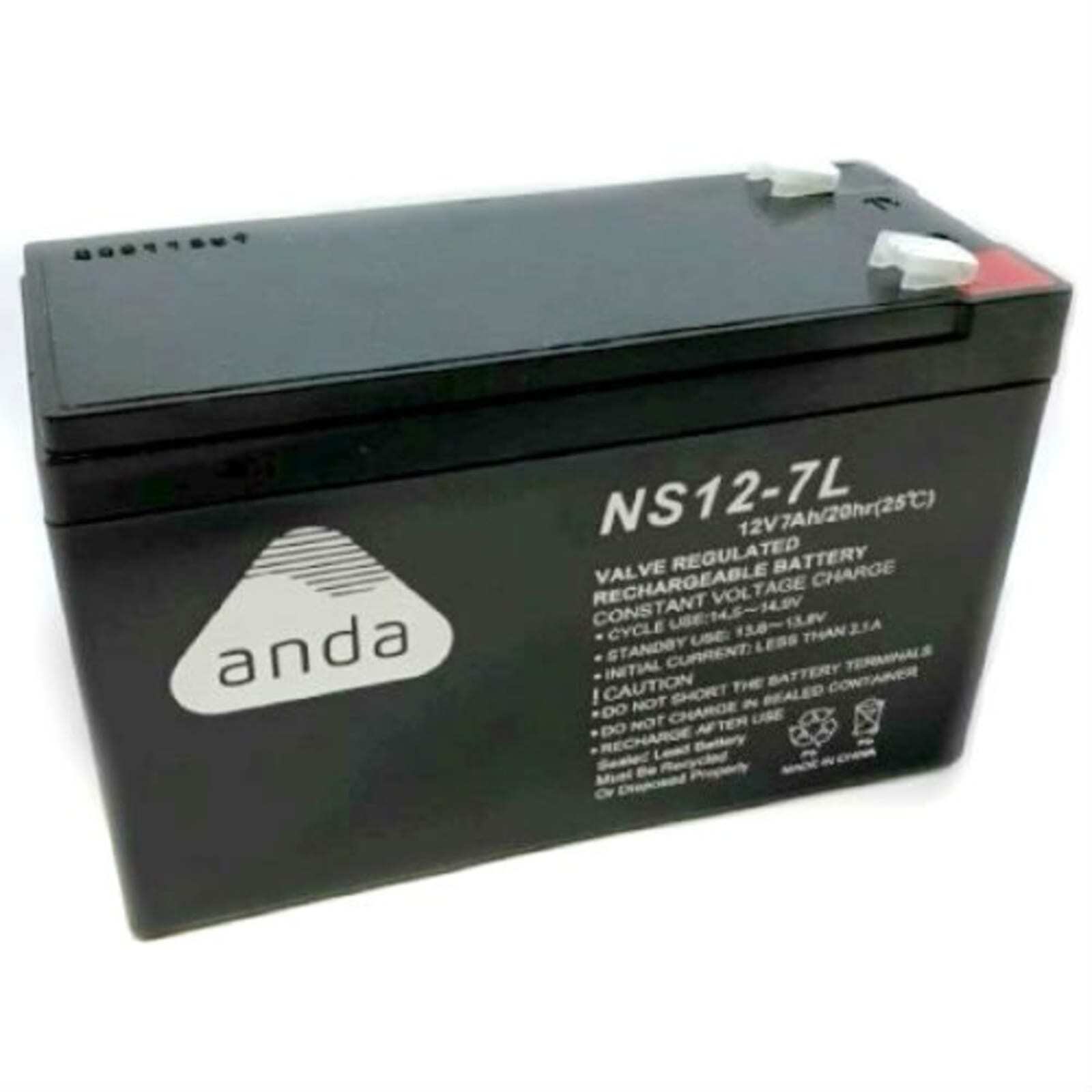 AGM BATTERY NS12V 7AH (C20) 10 YEAR T2