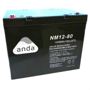 AGM BATTERY NM12V  80AH (C10) T12