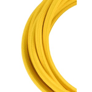 Textile Cable 2C Yellow 3m