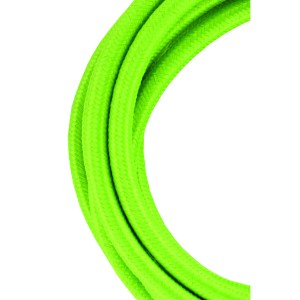 Textile Cable 2C Green 3m