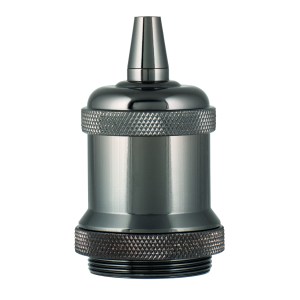 Retro Lampholder Alu E27 Compl. Black