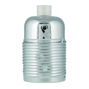 Lampholder Metal Screw E27 Chrome