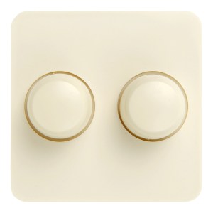 Tradim 03806 Cover+buttons (duo) Berker M2 Cream