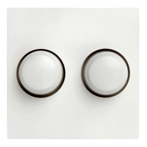Tradim 03811 Cover+buttons (duo) Berker S1 White