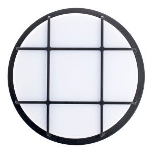 LED Bulkhead Slim 20W 4000K IK10 Round Black