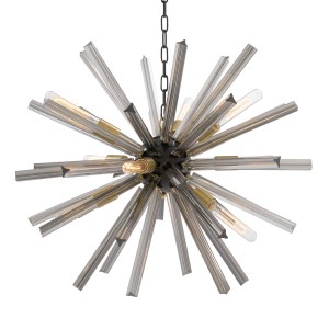 Chandelier Colette S Brass Black