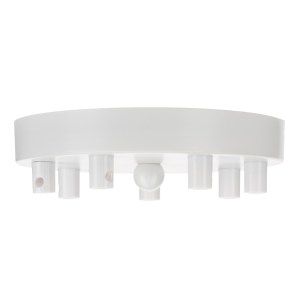 Ceiling Cup Metal White Multi-Cord 7