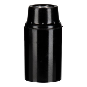 Lampholder E14 Bakelite Plain Black