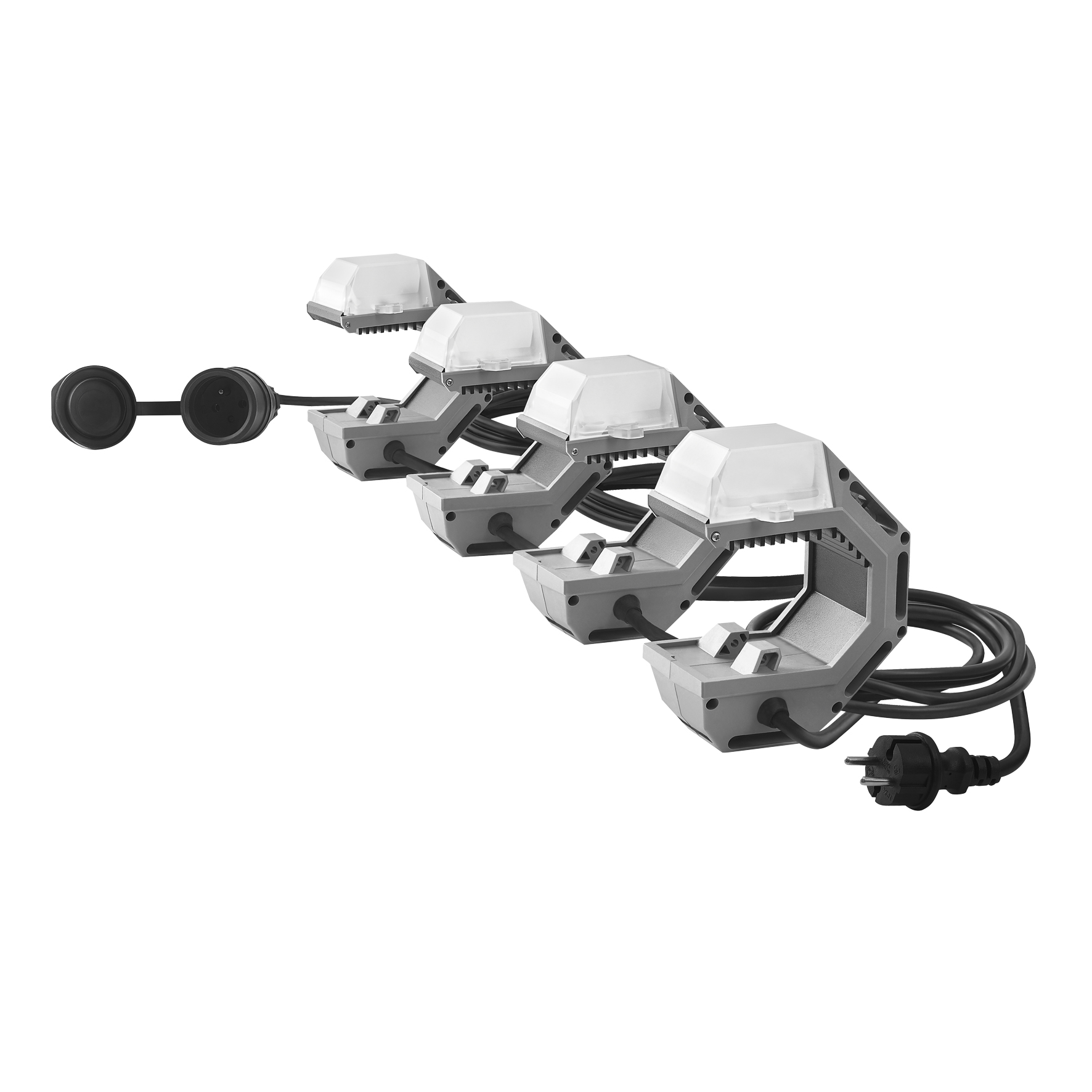 RoBust LED Line 4X8W 5000K Grey 11.5M