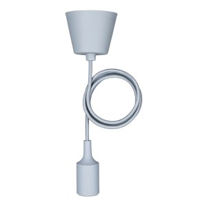 Silicone Pendant E27 Grey 1.5M