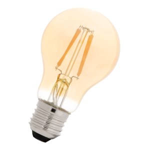 LED Filament A60 E27 240V 4W 2200K Gold Night Sensor