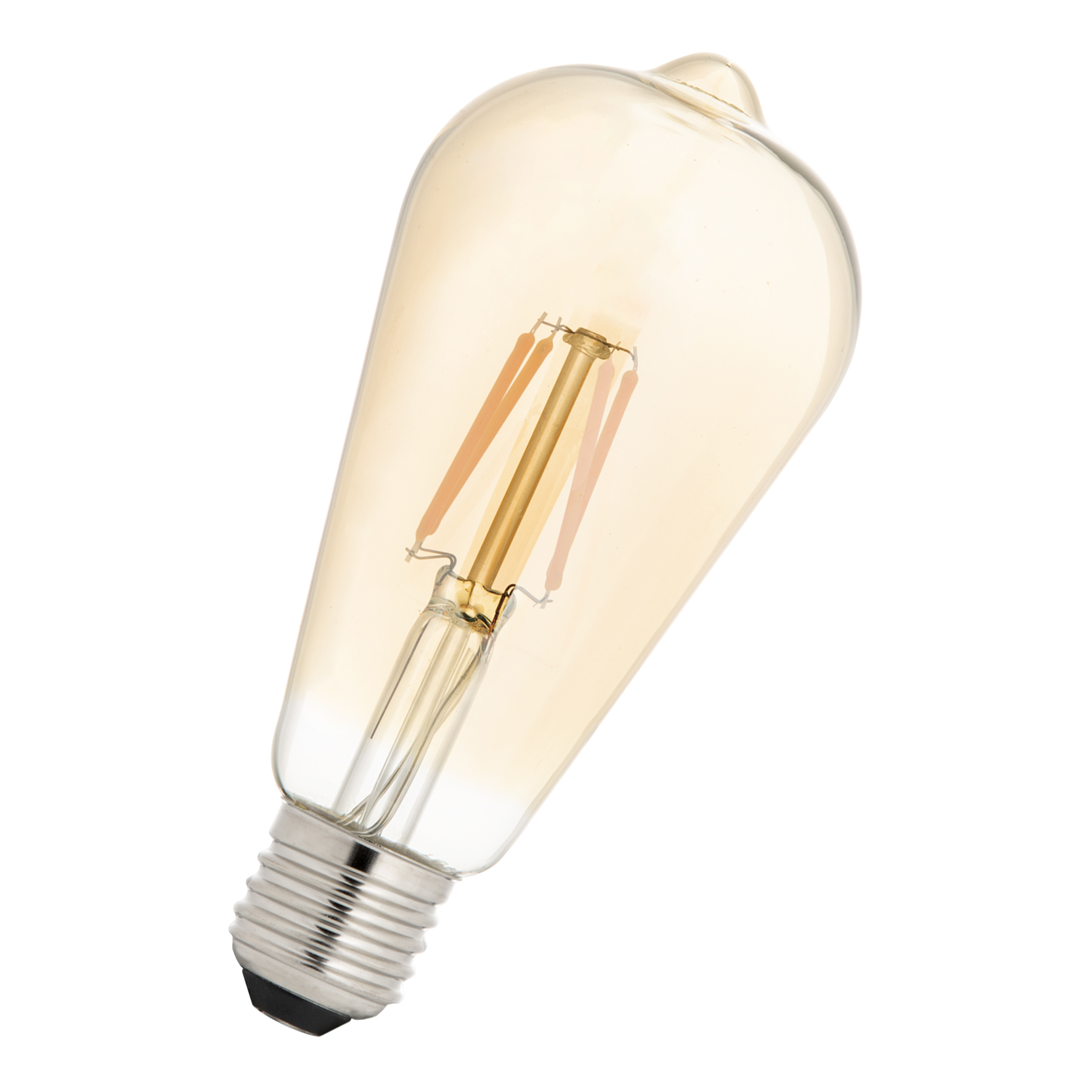 LED Filament ST64 E27 240V 4W 2200K Gold Night Sensor