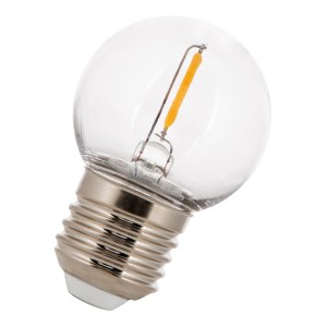 LED Filament Safe G45 E27 1W 2700K PC Clear