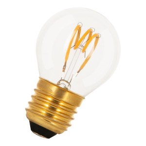 Spiraled Basic G45 E27 240V 3W 2200K Clear