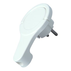 Kopp 172002037 Angle Plug Extra Flat White