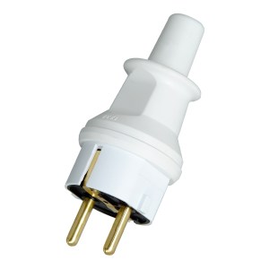 Kopp 173002007 Plug w/ground PVC IP44 White