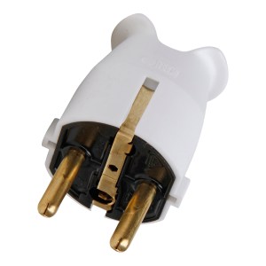 Kopp 175702000 Plug w/ground Arctic White