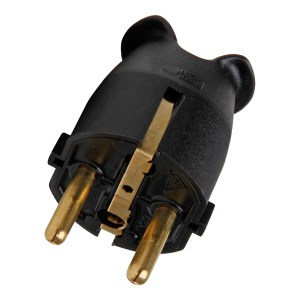 Kopp 175705003 Plug w/ground Black