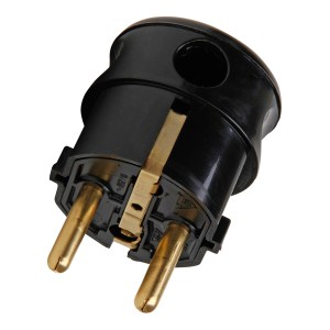 Kopp 178505000 Plug w/ground Side Entry Black