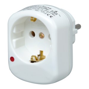 Kopp 171302011 Adapter w/Overvoltage Filter White