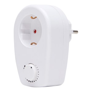 Kopp 470122086 Adapter w/ground w/Dimmer White