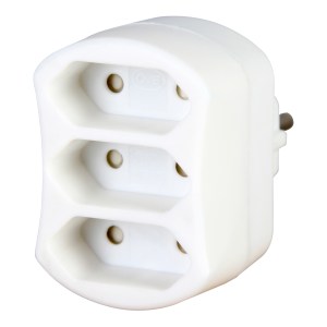 Kopp 471302003 Adapter 3xEuro Arctic White
