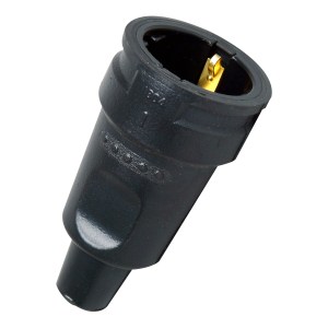 Kopp 180416066 Coupling w/ground Rubber Black