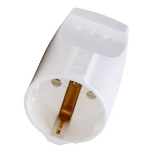 Kopp 183229001 Coupling w/ground Pure White