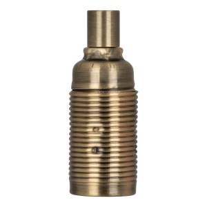 Lampholder Metal Screw E14 Bronze Antique