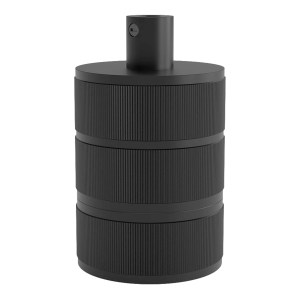 Lampholder E27 Alu Satin Black 48x63mm