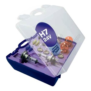 Spare Lamp Kit For Trucks/Buses 24V H7