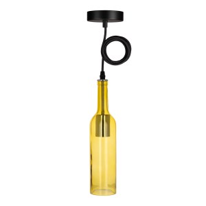 Bottle Pendant Rhine E27 Amber 1.5M