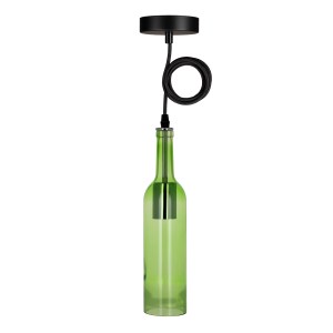 Bottle Pendant Mosel E27 Green 1.5M