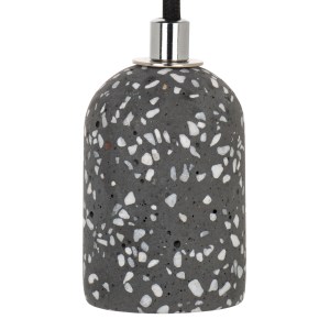 Pendant E27 Terrazzo D-Grey 1.5M 2C Black
