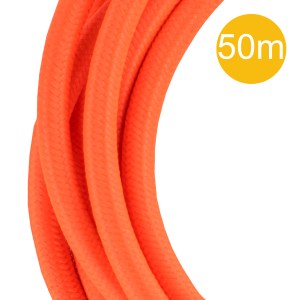 Textile Cable 2C Orange 50M Roll