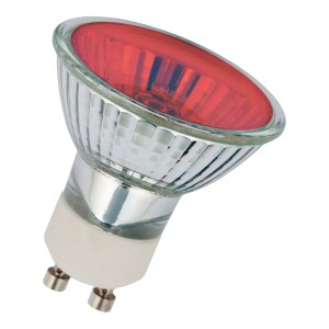 GU10 PAR16 230V 50W 25D Red