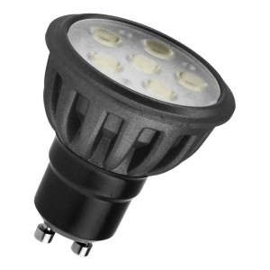 BaiSpot Black LED PAR16 GU10 6W 927 24D Dimm
