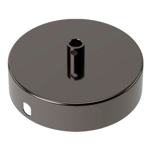 Ceiling Cup Metal Polished Pearl Black 1 hole dia 100mm