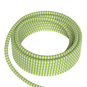 Textile Cable 2x0.75mm2 3m Lime/White