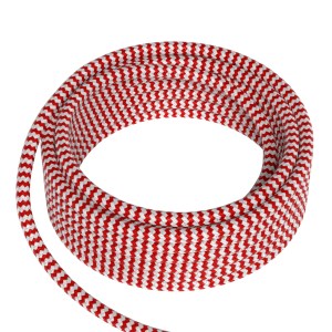 Textile Cable 2x0.75mm2 3m Red/White