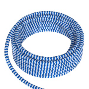 Textile Cable 2x0.75mm2 3m Blue/White