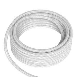 Textile Cable 2x0.75mm2 3m White