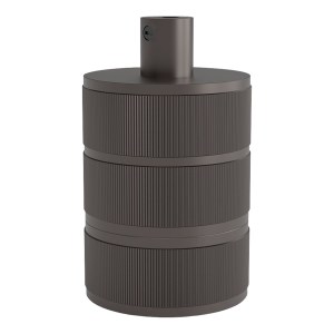 Lampholder E27 Alu Satin Pearl Black 48x63mm