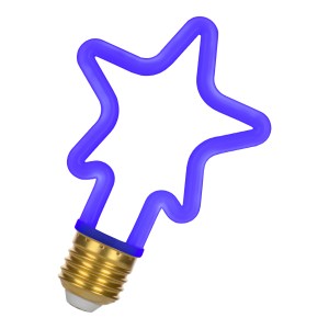 Neon LED Star E27 4W Blue