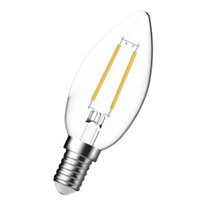 TUN LED Fil Candle 2.5W 827 E14 CL