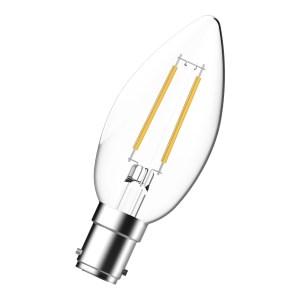 TUN LED Fil Candle 2.5W 827 Ba15d CL