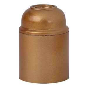 Lampholder E27 Bakelite Plain Gold