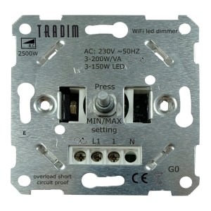 Tradim 2500W WIFI Wall Dimmer 3-200W
