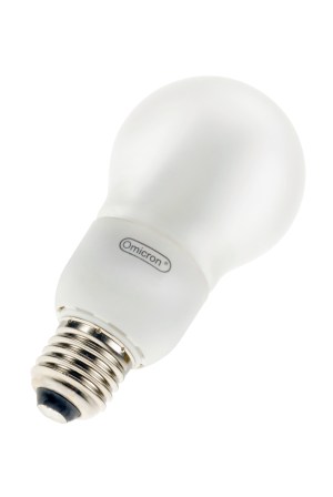 CFL Compact GLS E27 240V 9W/827 Pearl