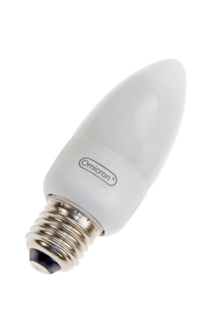 CFL Candle E27 240V 11W/827 Opal Dimmable